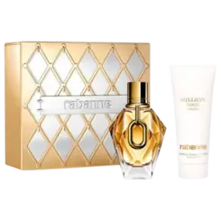 Kit Perfume Rabanne Million Gold For Her Eau de Parfum 90ml + Hodratante Corporal 100ml