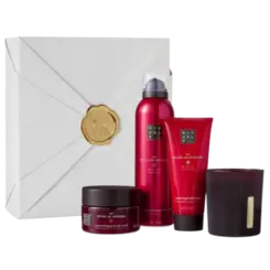 Kit Rituals The Ritual of Ayurveda 1 Gel de Banho Espumante 200ml + 1 Vela 140g + 1 Esfoliante Corporal 125g + 1 Creme Corporal 100ml