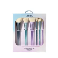 Kit Pincéis Beter Beauty Care Flawless Finish Para Maquiagem Com 6 Peças
