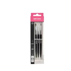 Kit de Pincéis Beter Beauty Care Para Unhas Com 3 Peças