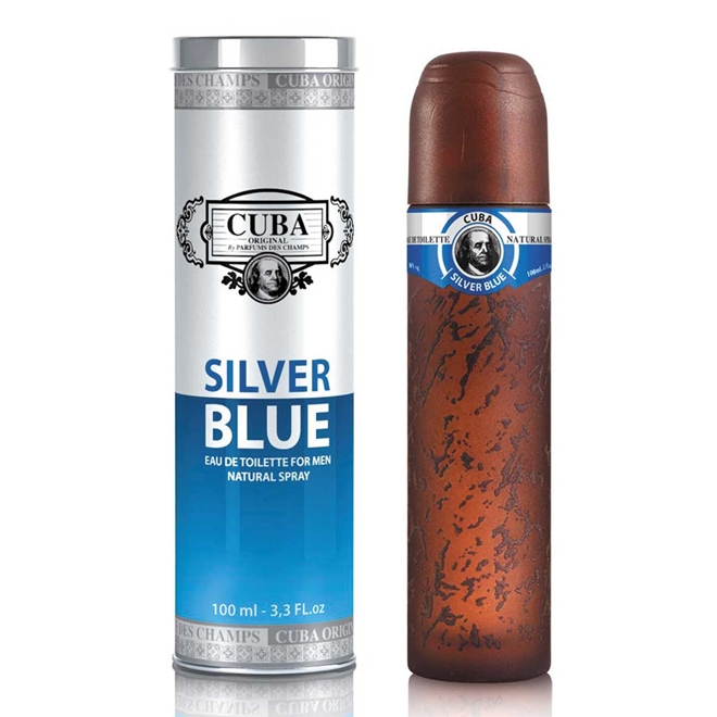 Perfume Cuba Silver Blue For Men Eau De Toilette