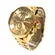Relógio Diesel Masculino Cronógrafo Fundo Dourado com Pulseira de Metal Dourada DZ4360