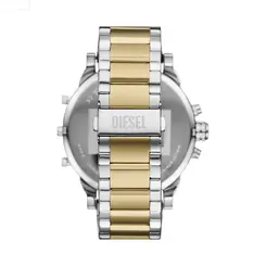 Relógio Diesel Masculino Cronógrafo Fundo Prata com Pulseira de Metal Prata e Dourada DZ7494