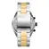 Relógio Diesel Masculino Cronógrafo Fundo Preto com Pulseira de Metal Prata e Dourada DZ4627