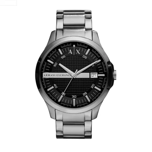 Relógio Armani Analógico Masculino Exchange Hampton Aço Prata AX2103