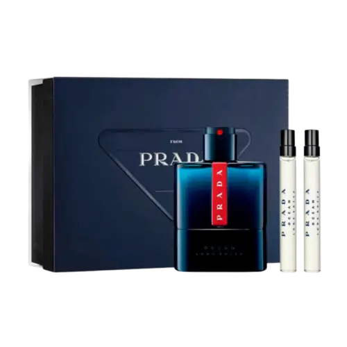 Kit Perfume Prada Ocean Luna Rossa 100ml + 2 Travel Size 10ml - Eau de Toilette Masculino