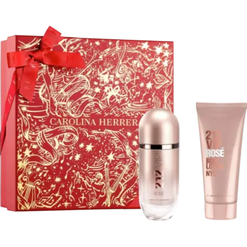 Kit Perfume Carolina Herrera 212 Vip Rose Eau de Parfum 80ml + Creme Corporal 100ml
