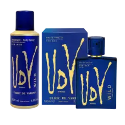 Kit Perfume Ulric de Varens UDV Wild 100ml + Desodorante/Body Spray 200ml