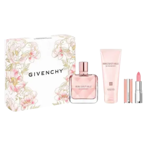 Kit Perfume Givenchy Irresistible Eau de Parfum 50ml + The Body Milk 75ml + Baume Rose Pefecto Feminino
