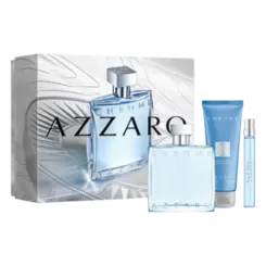 Kit Perfume Azzaro Chrome Eau de Toilette 100ml + Shower Gel 75ml + Travel Size 10ml Masculino