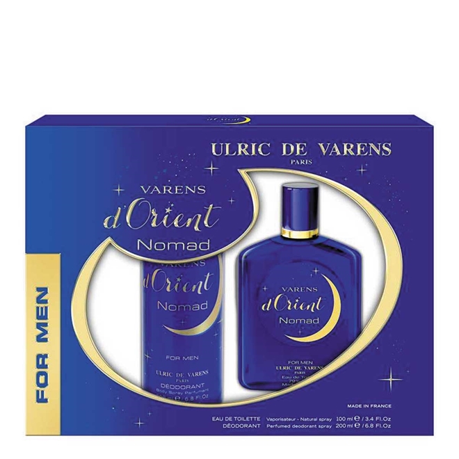 Eau De Toilette Homme Ulric De Varens Nomad - 100 Ml, Senteur Orientale Vanille/ambre/boisé, Neuf