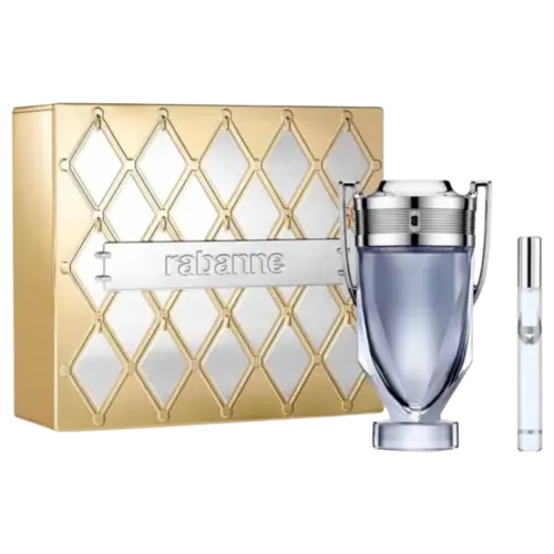 Kit Perfume Rabanne Invictos Eau de Toilette 200ml + Perfume de Bolso 10ml Masculino