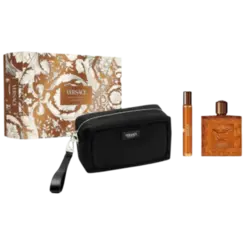 Kit Perfume Versace Eros Najim Parfum 100ml + Travel Spray 10ml + Nécessaire Masculino