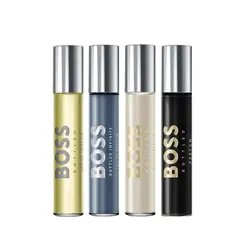 Kit com 4 Miniaturas Hugo Boss - Boss Bottled 10ml Eau de Toilette + Boss Bottled Infinite Eau de Parfum + Boss Bottled Eau de Parfum +  Boss Bottled Parfum