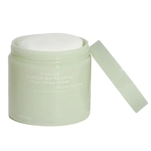 Discos de Peeling Facial Celimax Ji Woo Gae Heartleaf BHA Peeling Pad 60un