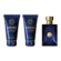 Kit Perfume Versace Dylan Blue Men - Eau de Toilette 50ml + Gel de Banho 50ml + Pós Barba 50ml